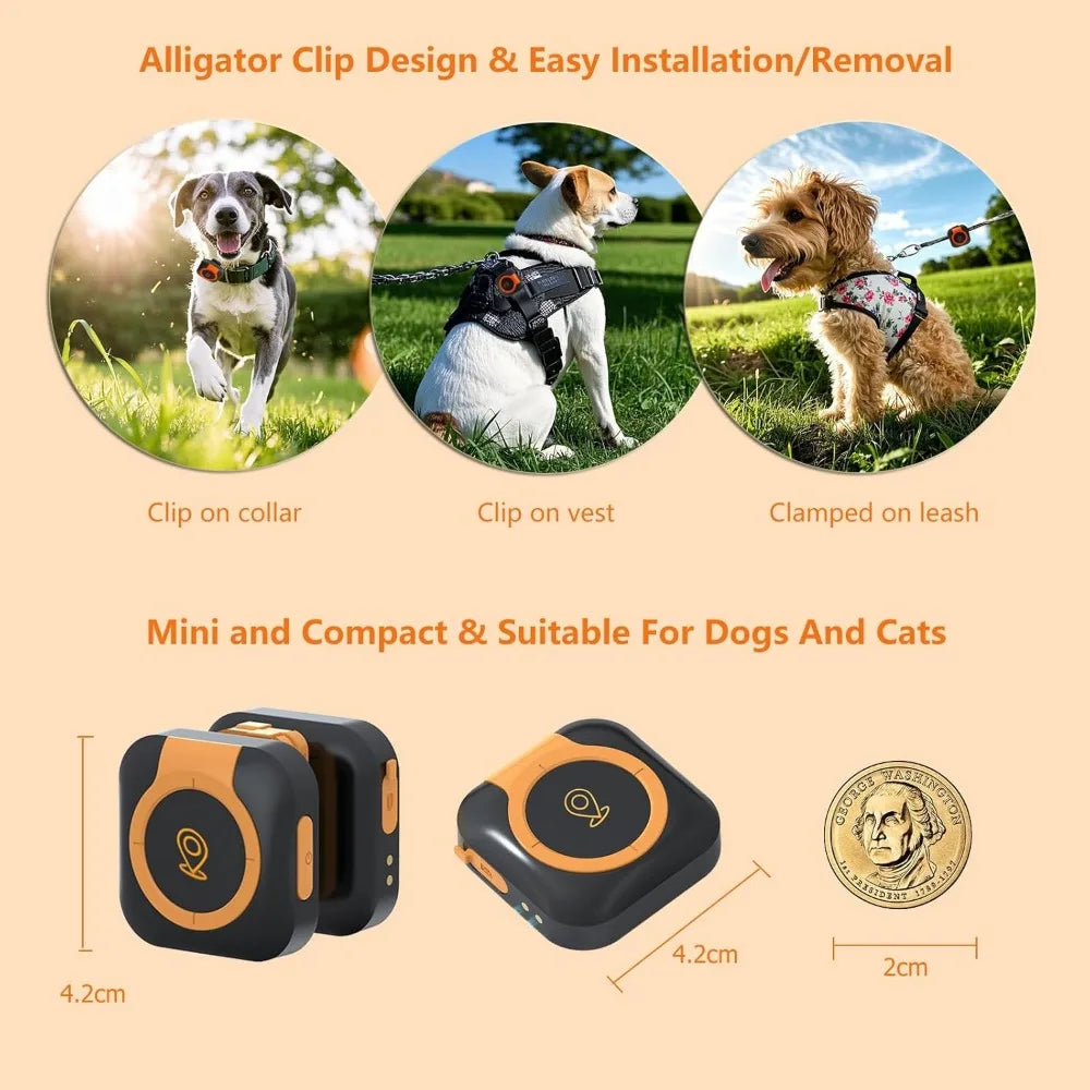 GPS Dog Tracker Health Monitor for Pets and Collars