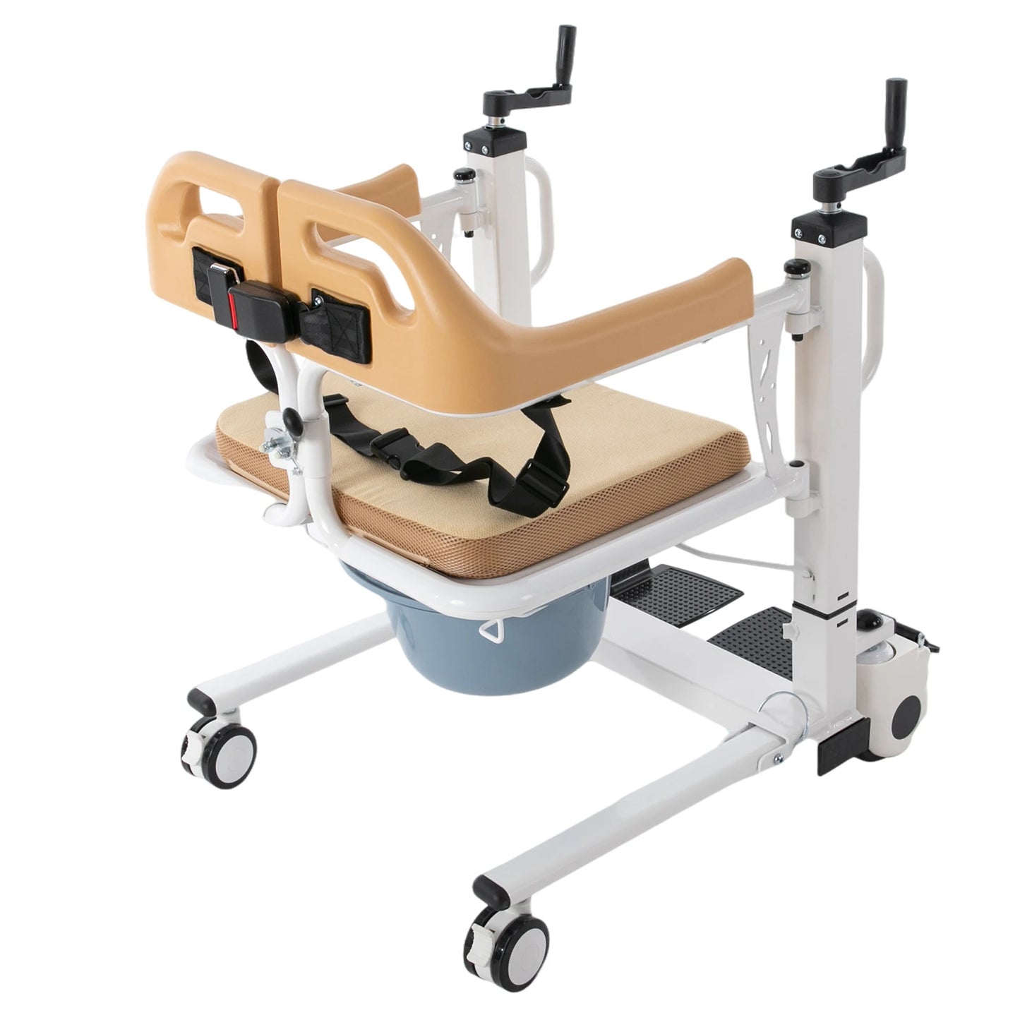 Bymaocar Manual Hand Commode Chair Caregiver Mobility Lift