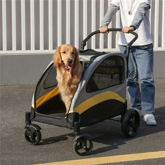 Breed Foldable Dog Stroller Jogger Holds Up To 121lb