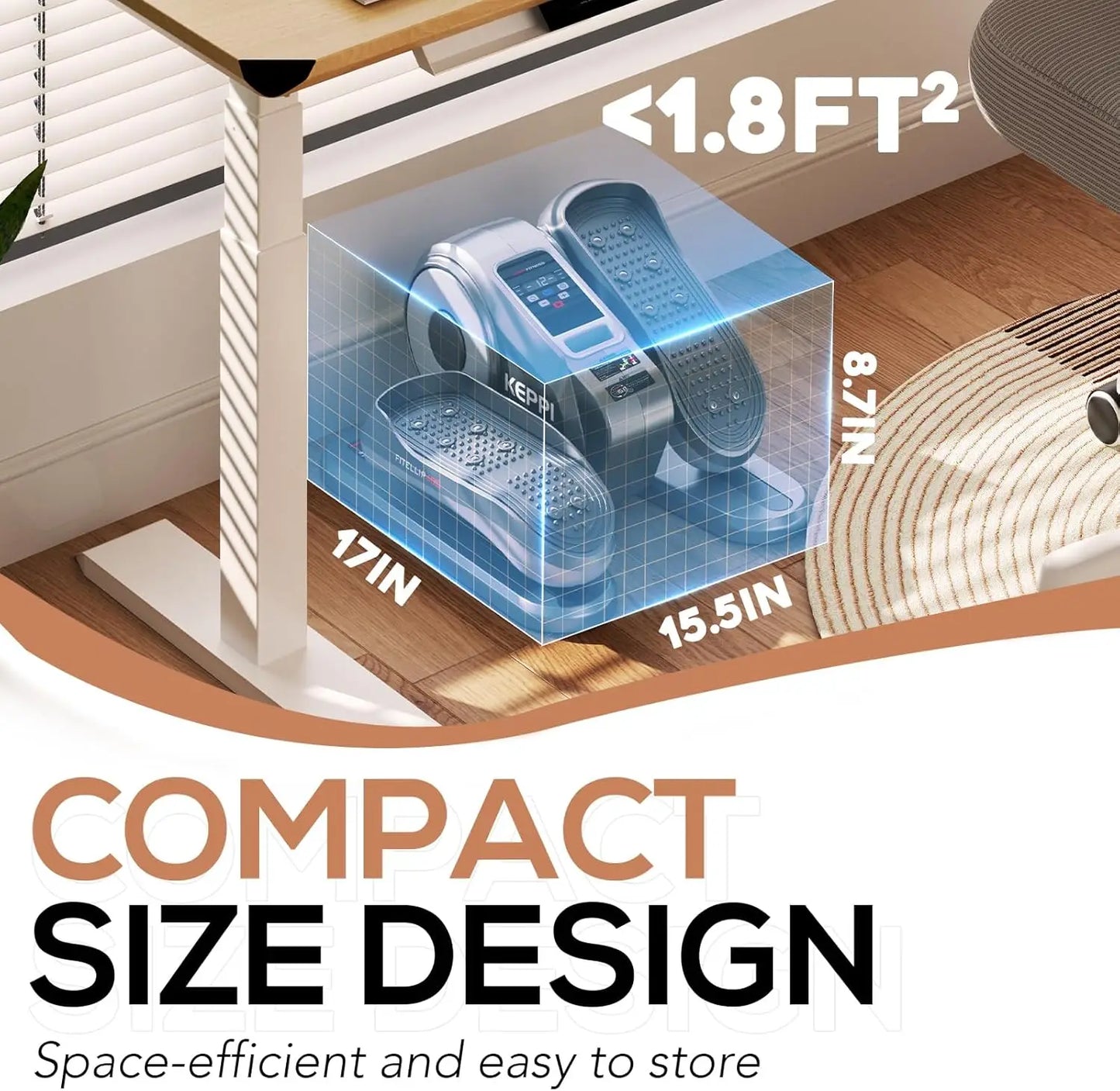 Hignconcerned Ellipse Leg Exerciser Under Desk Home Use