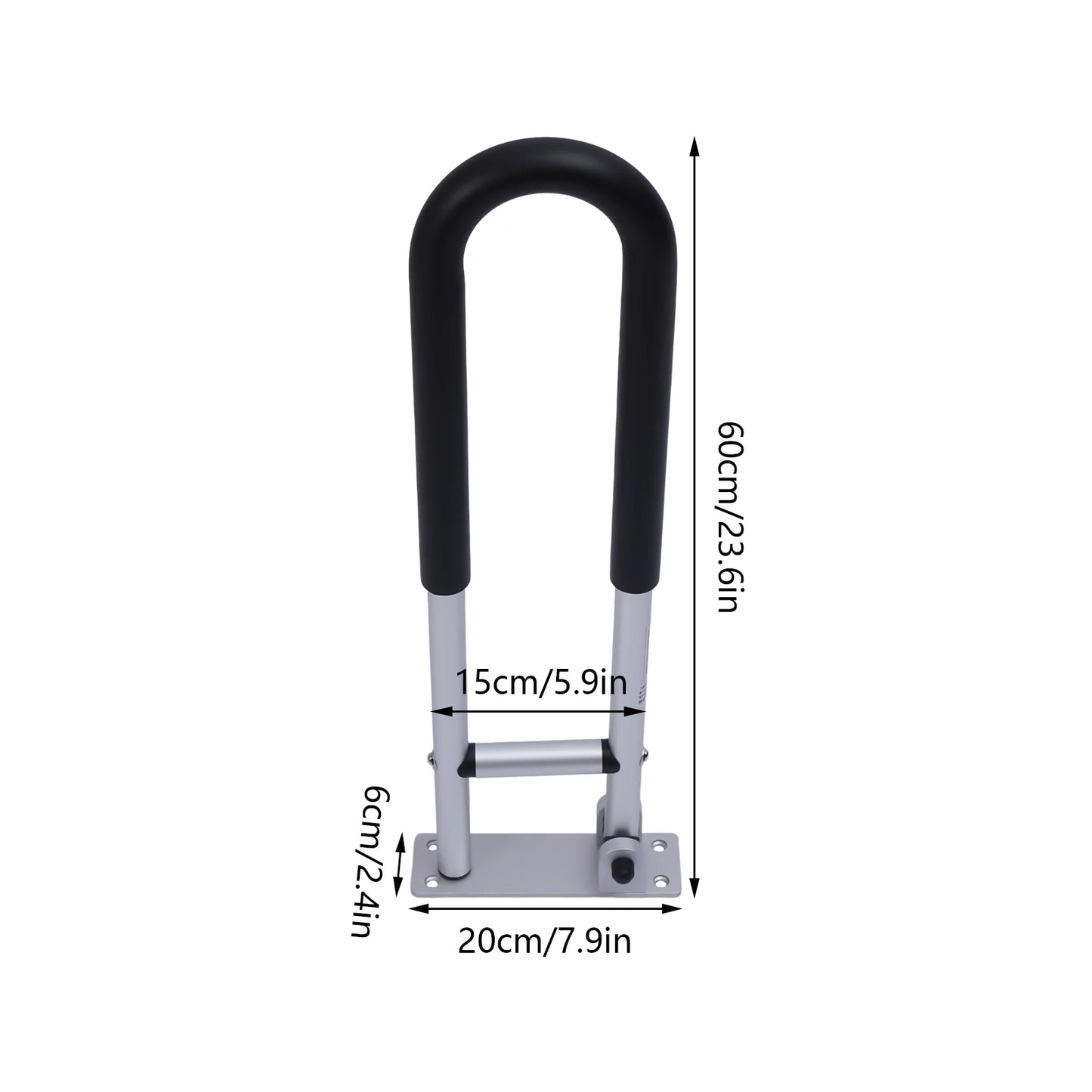 Hign Concerned Safety Tub Handrail With 90 Degree Rotation