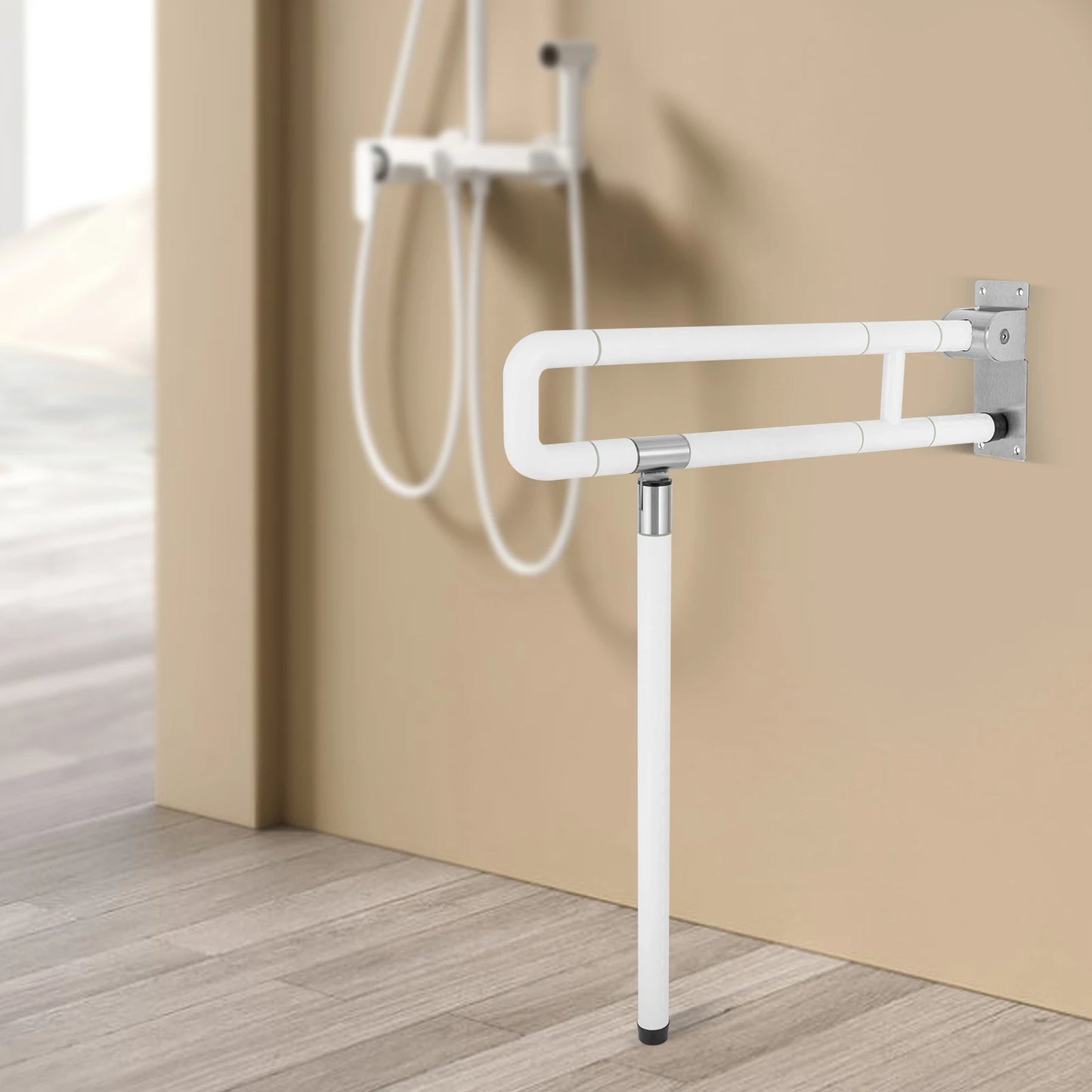 Hign-Con Concerned Toilet Grab Bar Foldable Wall Mount Handle