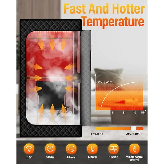 Hign-concerned Infrared Sauna Box Portable Steam Therapy