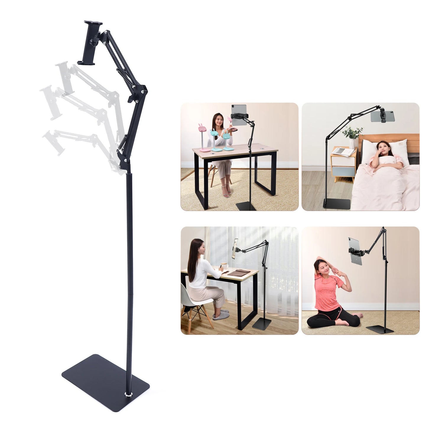 Chassis 360 Degree Rotating Phone Tablet Floor Stand