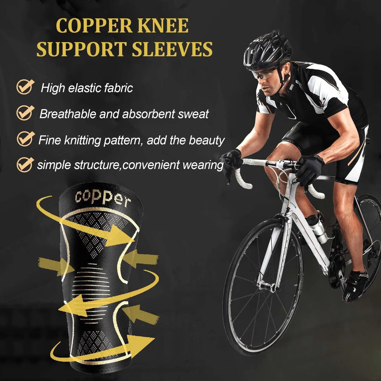 Craft of Weaving Copper Knee Pads for Joint Support Pain