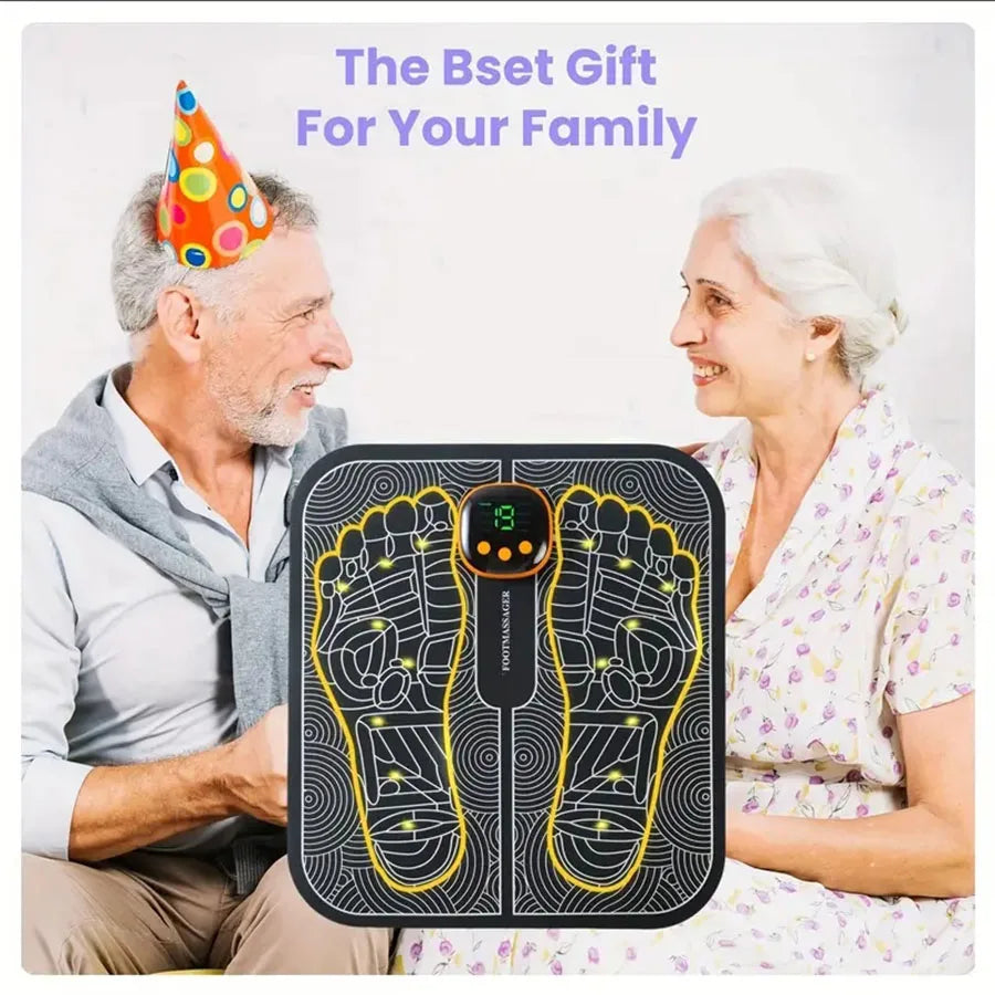 EMS Foot Massager For Muscle Relaxation With LCD Display Remote