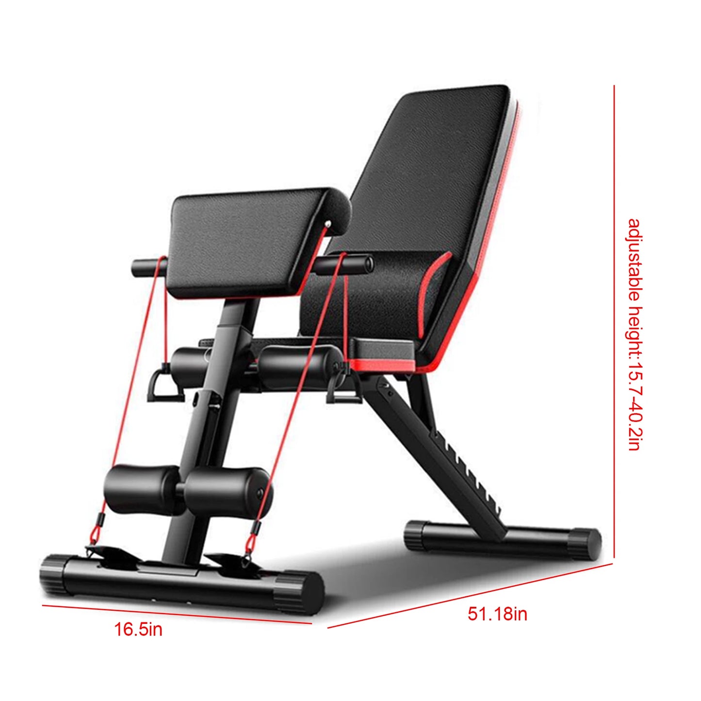 General Use Adjustable Weight Bench With 7 Position Backrest