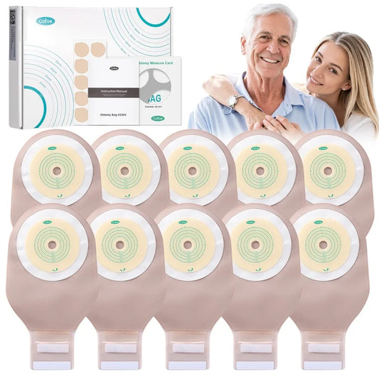 Cofoe Economical Drain Valve Colostomy Bags One Piece Clip