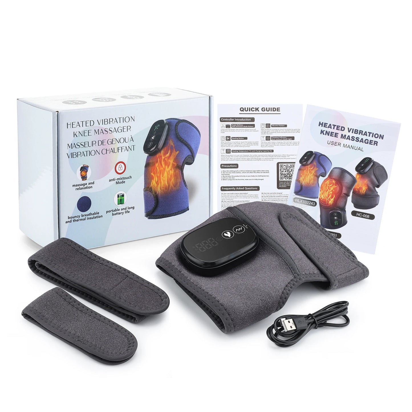 Hailicare Electric Heating Shoulder Brace With LED Massage