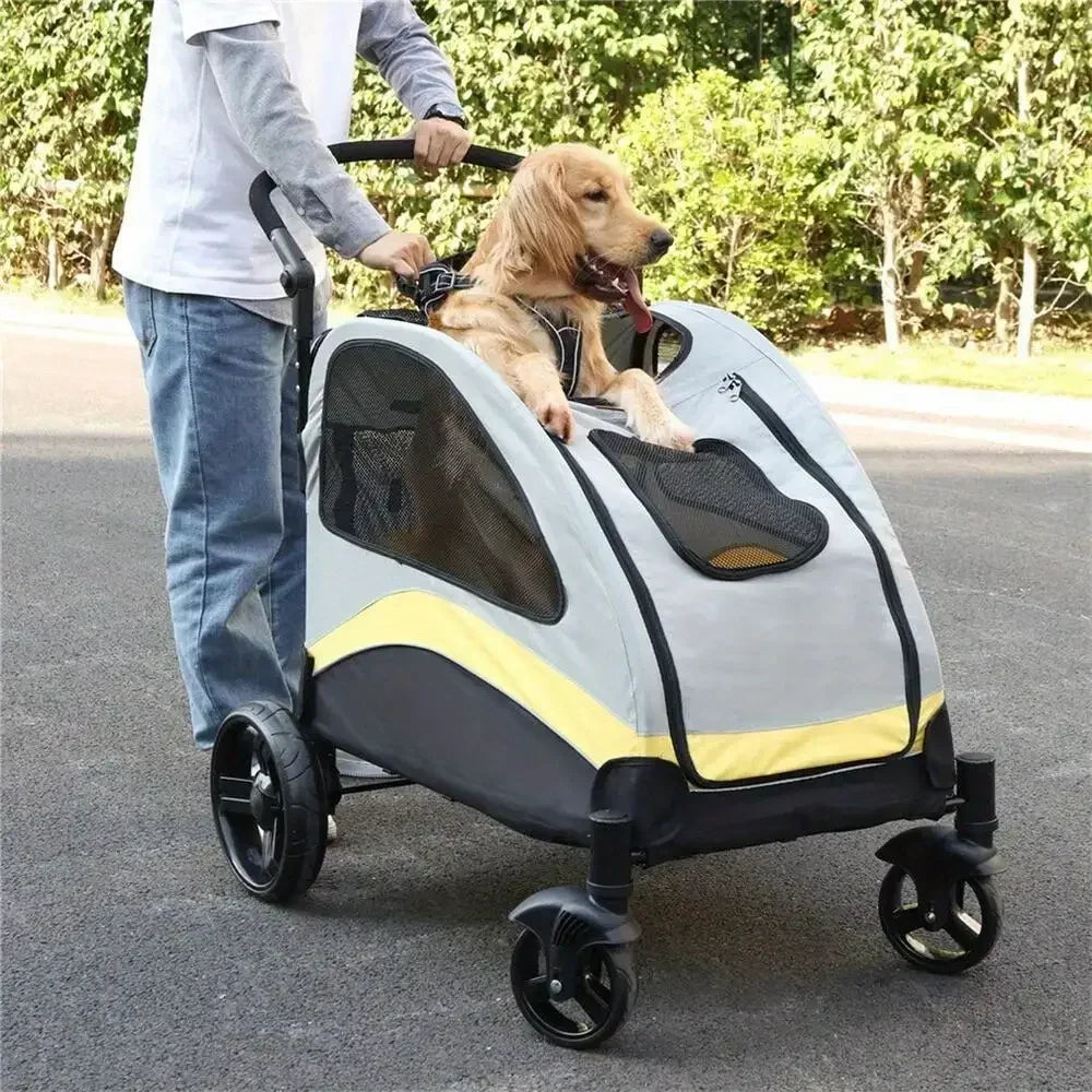 Breed Foldable Dog Stroller Jogger Holds Up To 121lb