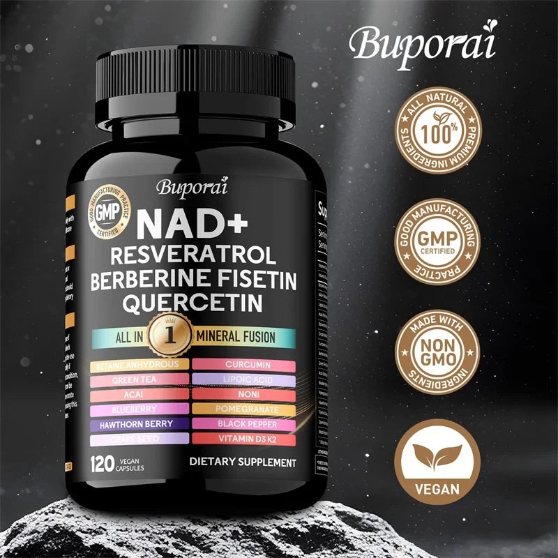 Coolkin NAD Resveratrol Quercetin Berberine Fisetin Health