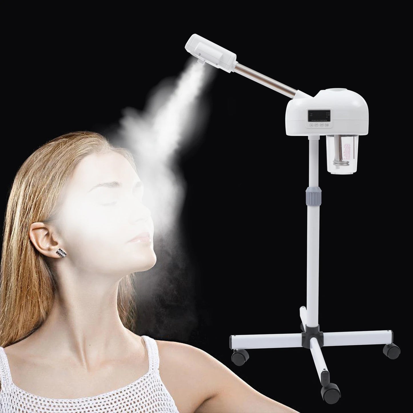 Bymaocar Wheeled Facial Steamer Machine for Skin Glow