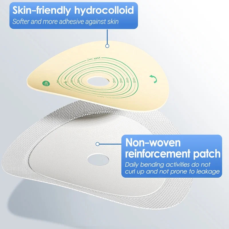 Cofoe Economical Drain Valve Colostomy Bags One Piece Clip