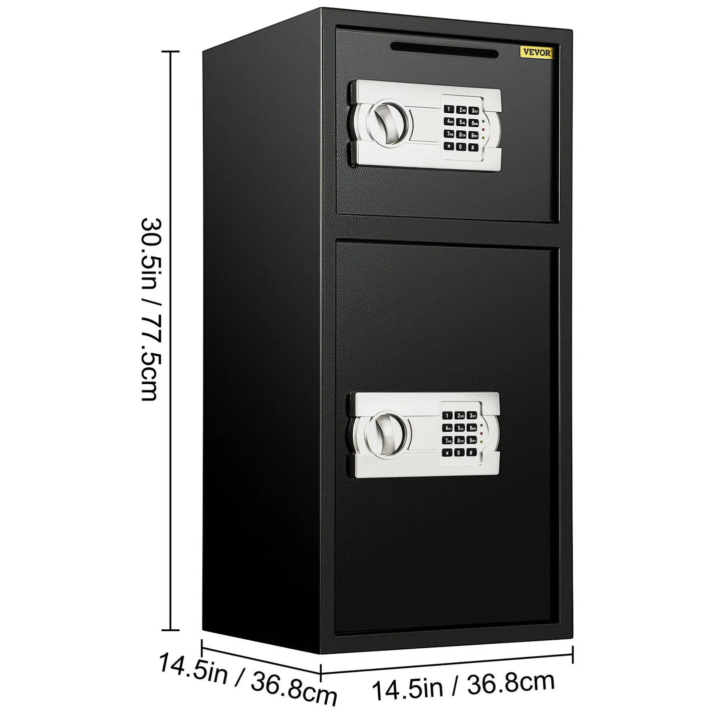SucceBuy Double Door Safe Deposit Box With Electronic Lock