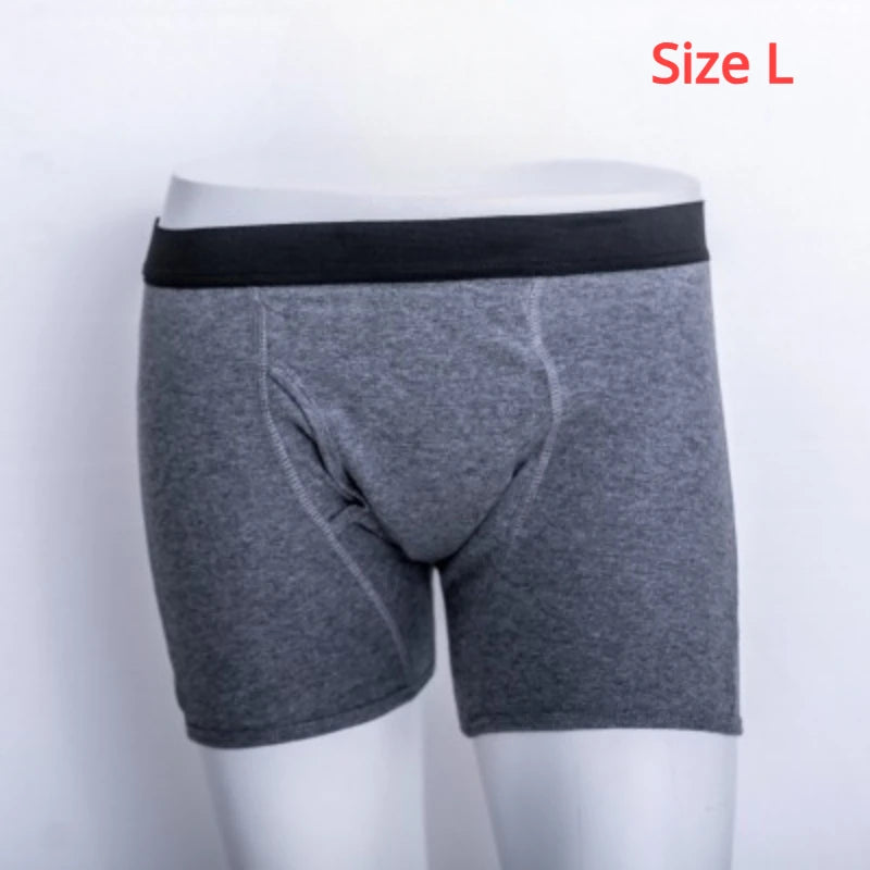 LEEDAMOO Men's Incontinence Underwear Postoperative Cotton Briefs