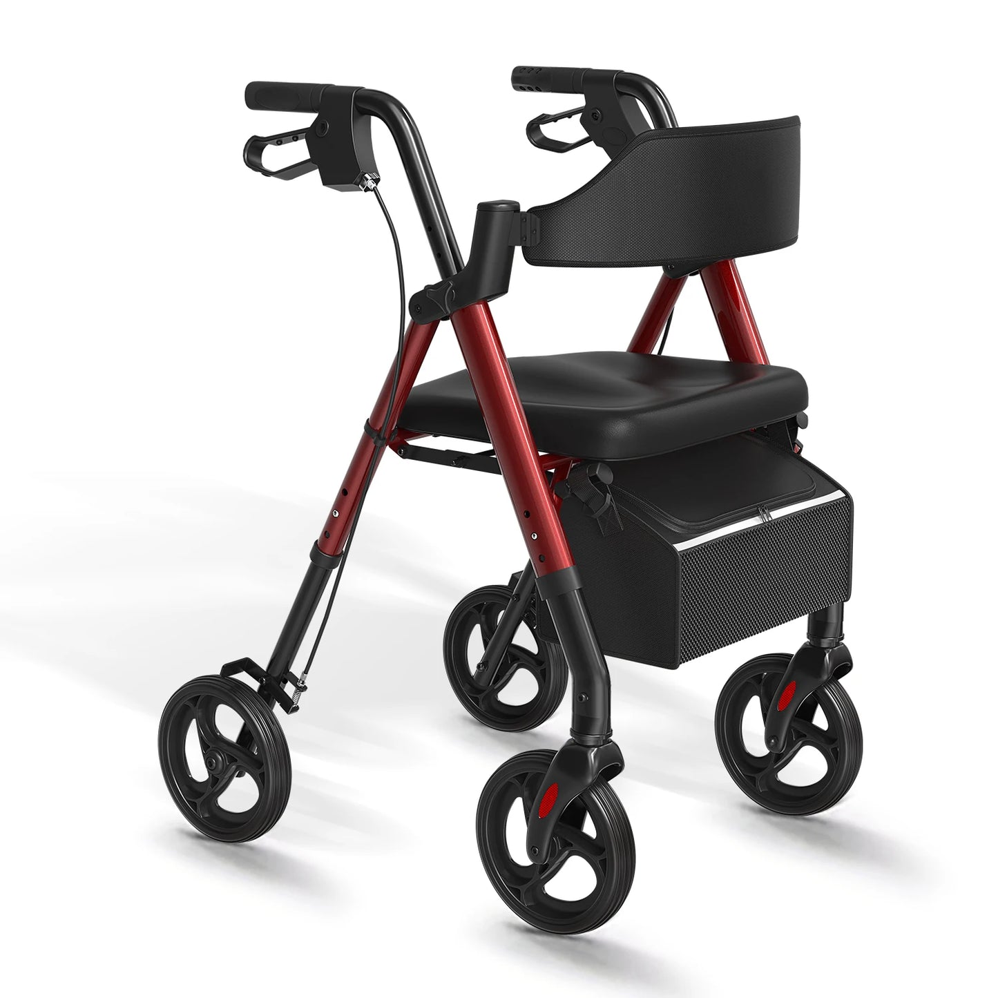 MaiDeSiTe Rollator Walker for Seniors Foldable Aluminum Seat Wheels