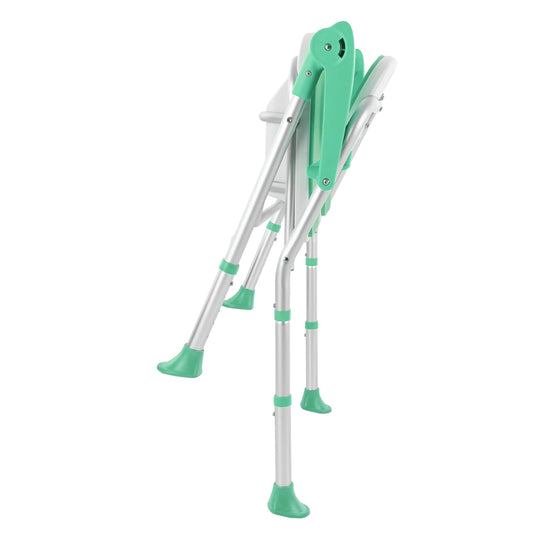 Bymaocar Folding Shower Chair Adjustable Height Bath Safety