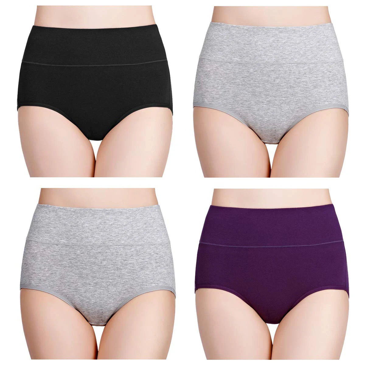 JOG MCERGCN High Waist Cotton Panties for Women Shaping Briefs
