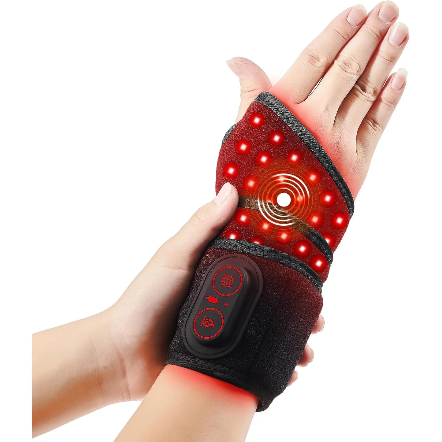 Wireless Heating Wrist Belt With Vibration And Massage Pain Relief
