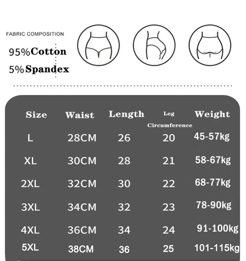 JOG MCERGCN High Waist Cotton Panties for Women Shaping Briefs
