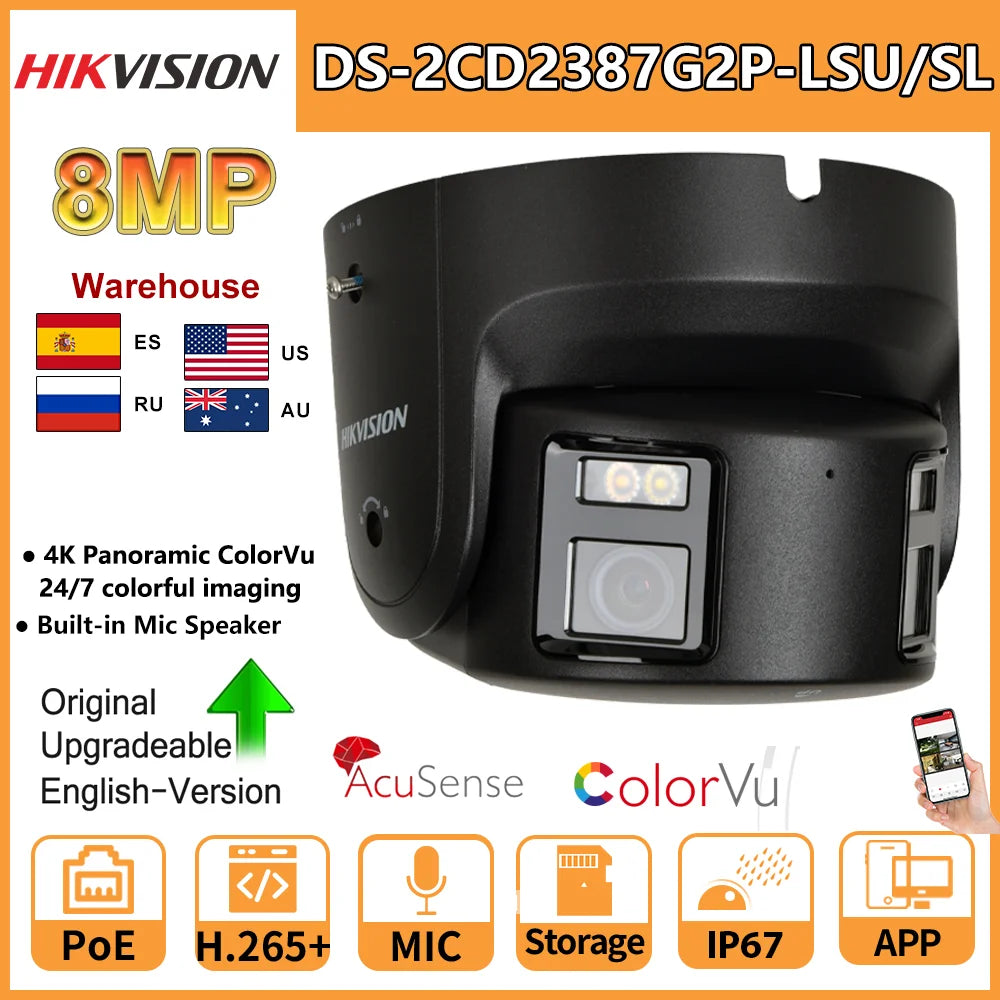 Hikvision 8MP Panoramic Turret Network Camera Night Vision