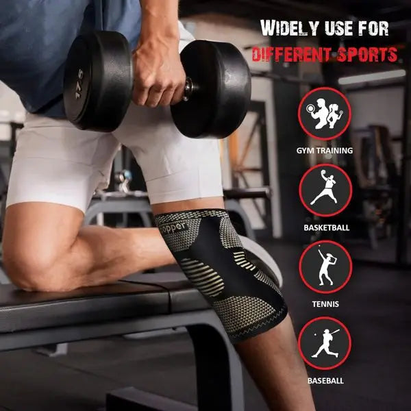 Unisex Knee Brace With Compression For Pain Relief And Support