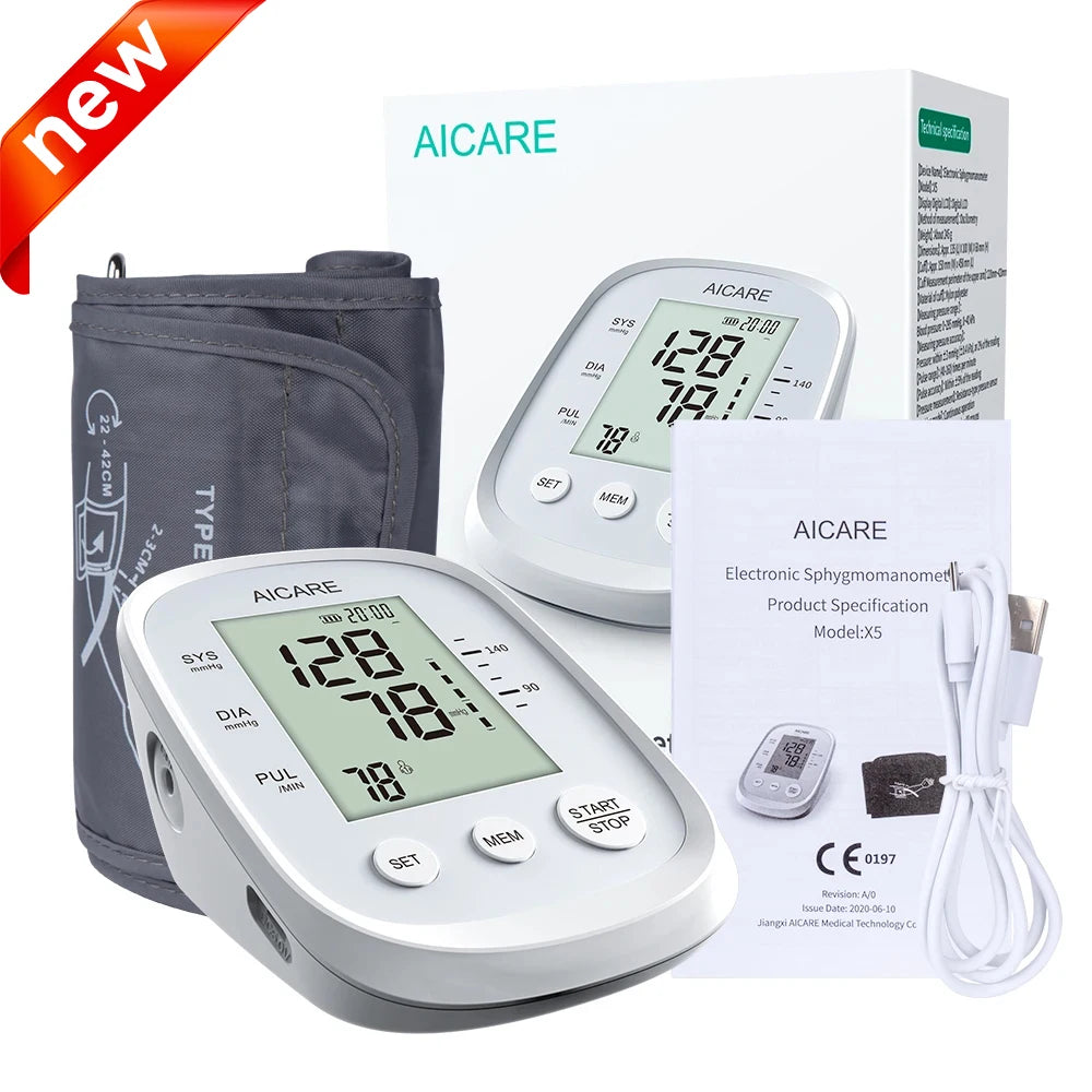 Aicare Digital Blood Pressure Monitor Upper Arm Home Use