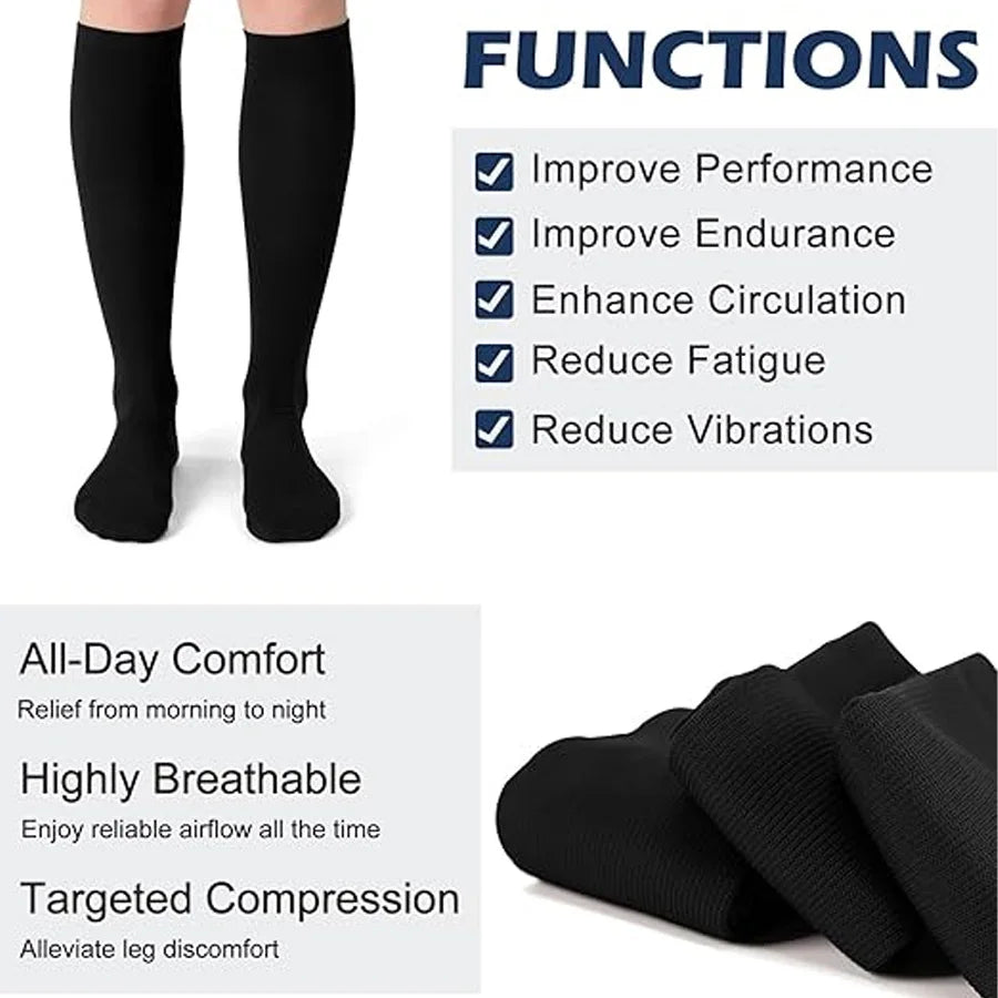 Zhejiang Craft of Weaving 12 Pairs Compression Socks for Men and Women Running