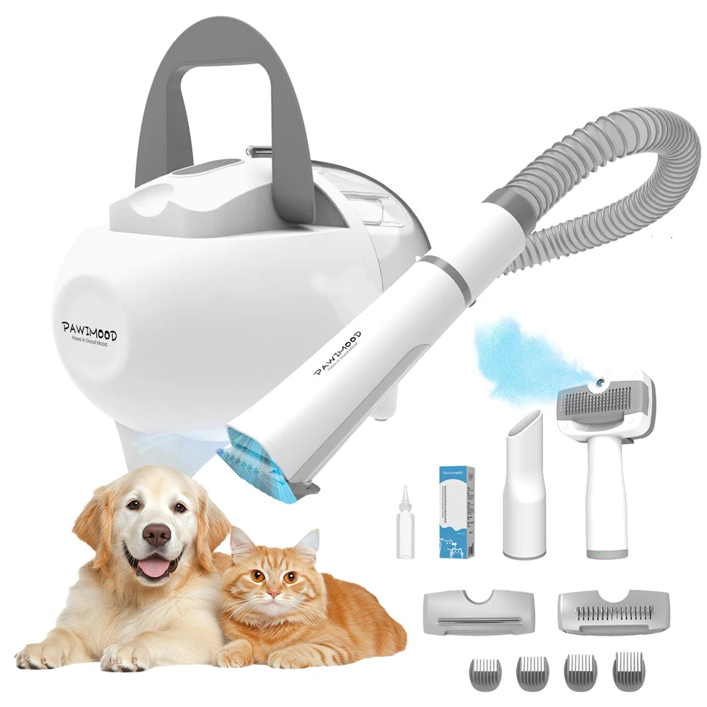 5 In 1 Pet Grooming Vacuum Brush 13000Pa Suction Home