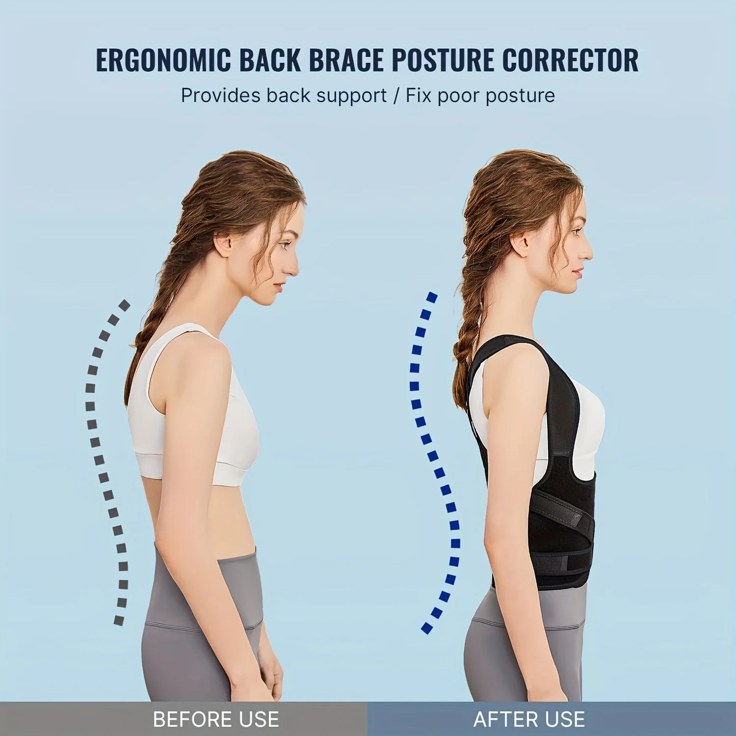 Hign-concerned Back Posture Corrector For Unisex Support