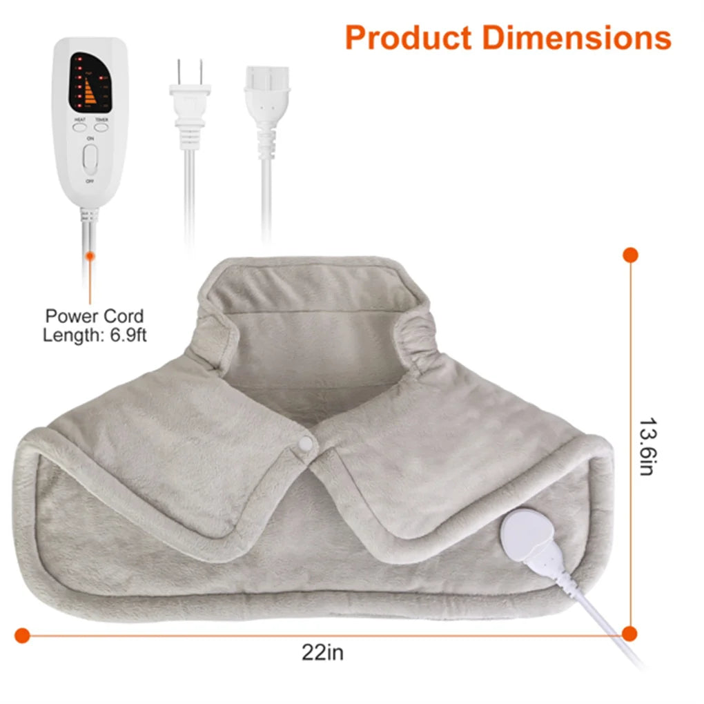 Electronic Heating Pad For Neck And Shoulders With 6 Modes