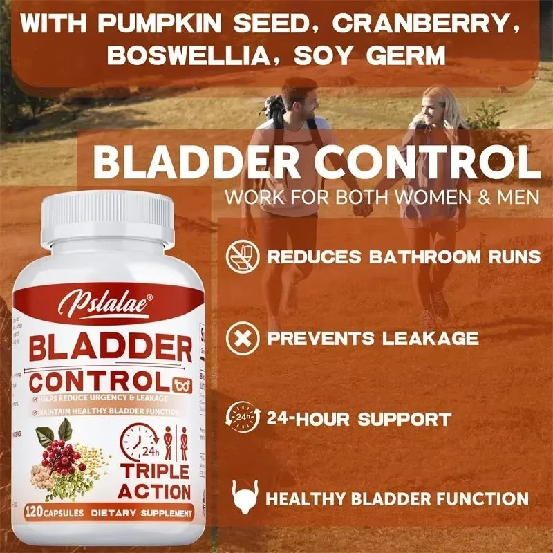 Pslalae Bladder Control Capsules For Urinary Tract Health 120 Count