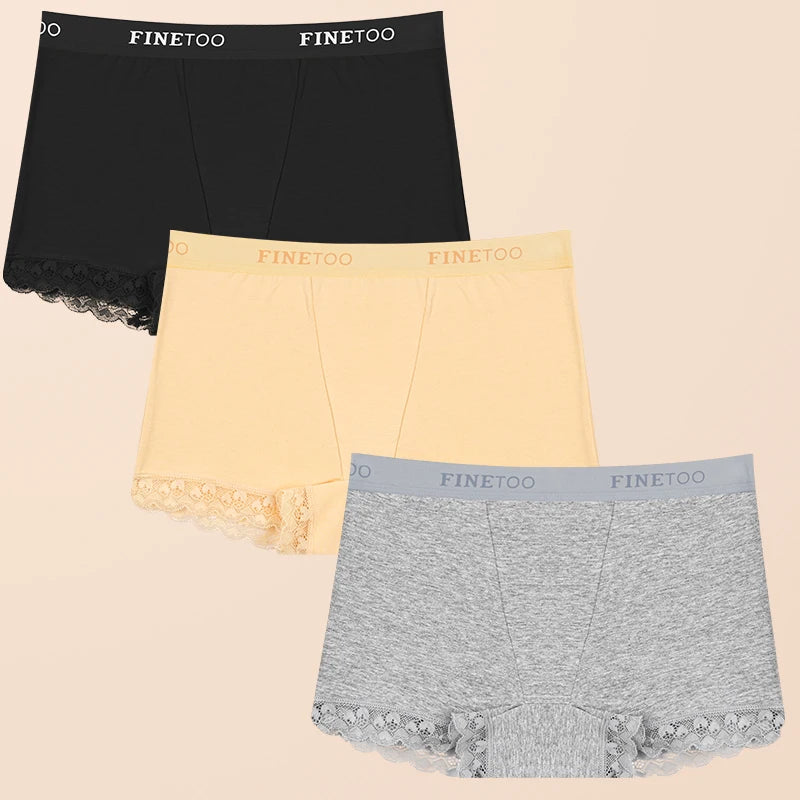 All Of Me Womens Cotton Panties 3 Pack Seamless Underwear