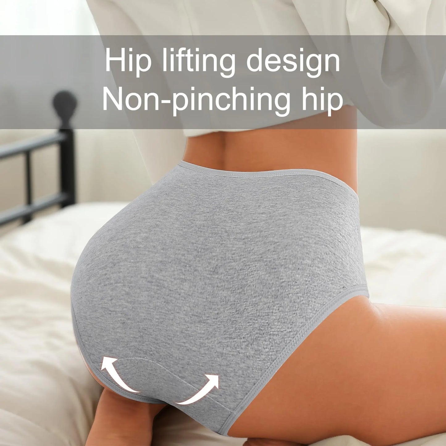 JOG MCERGCN Cotton Panties Women High Waist Briefs