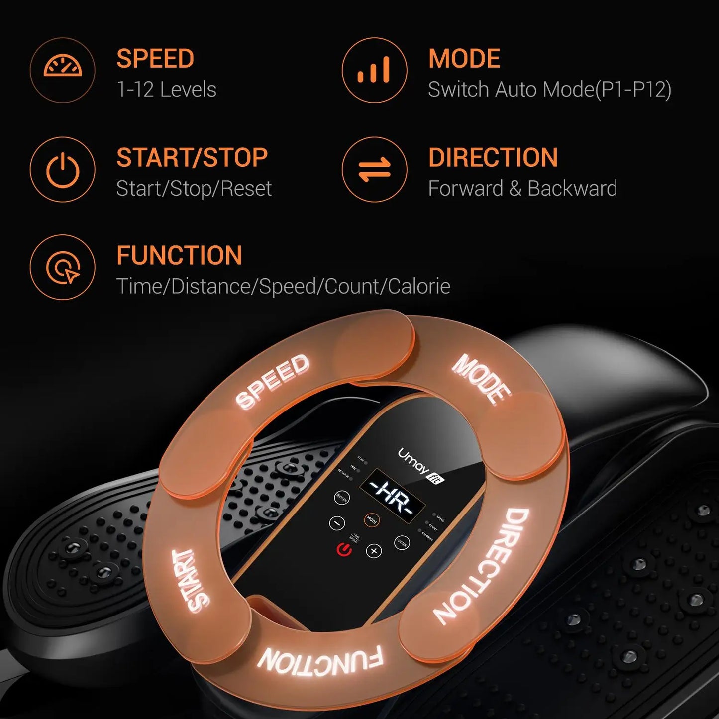 Cursor Fitness Quiet Under Desk Elliptical Seated Exerciser