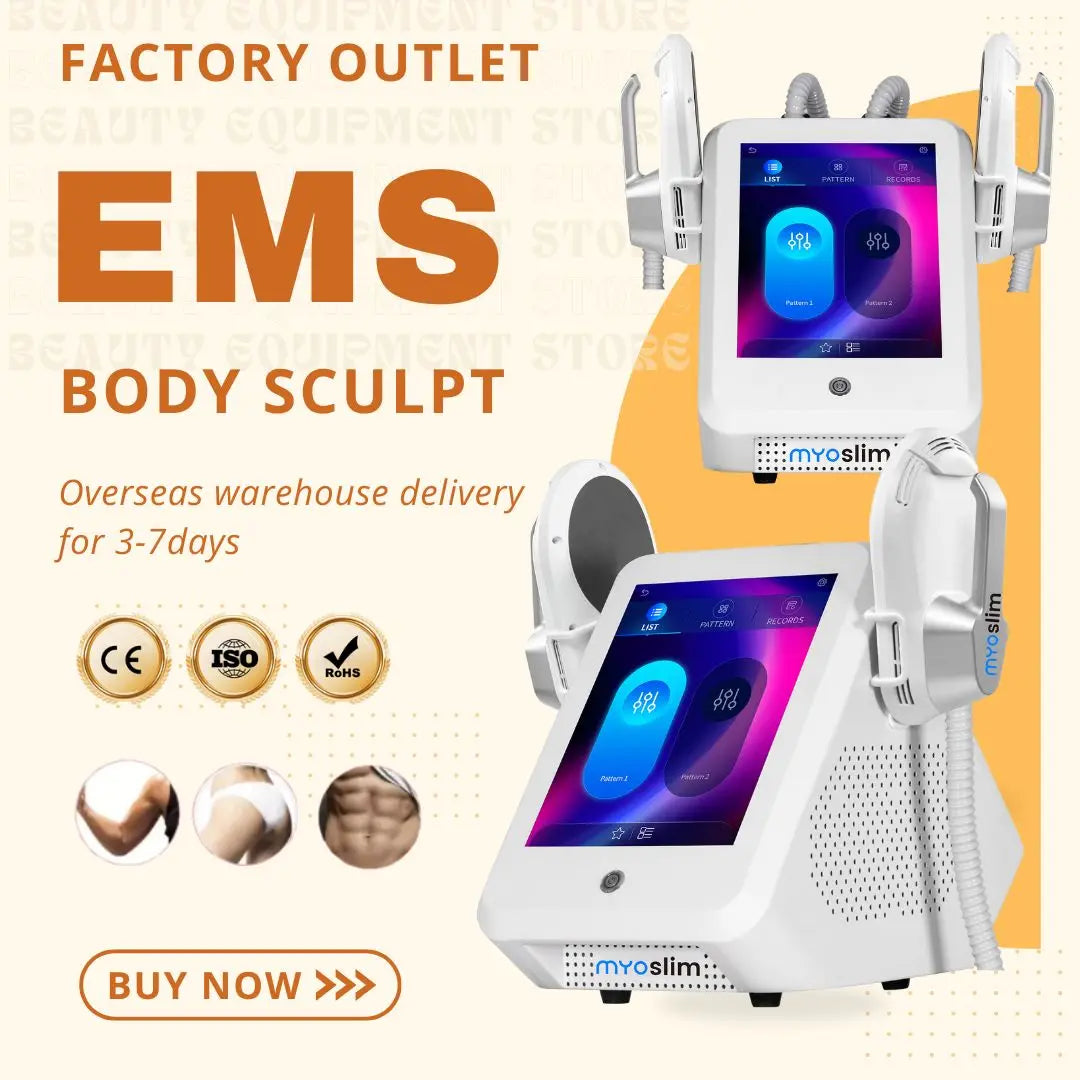 Myoslim EMS Body Muscle Stimulator Slimming Machine Handles