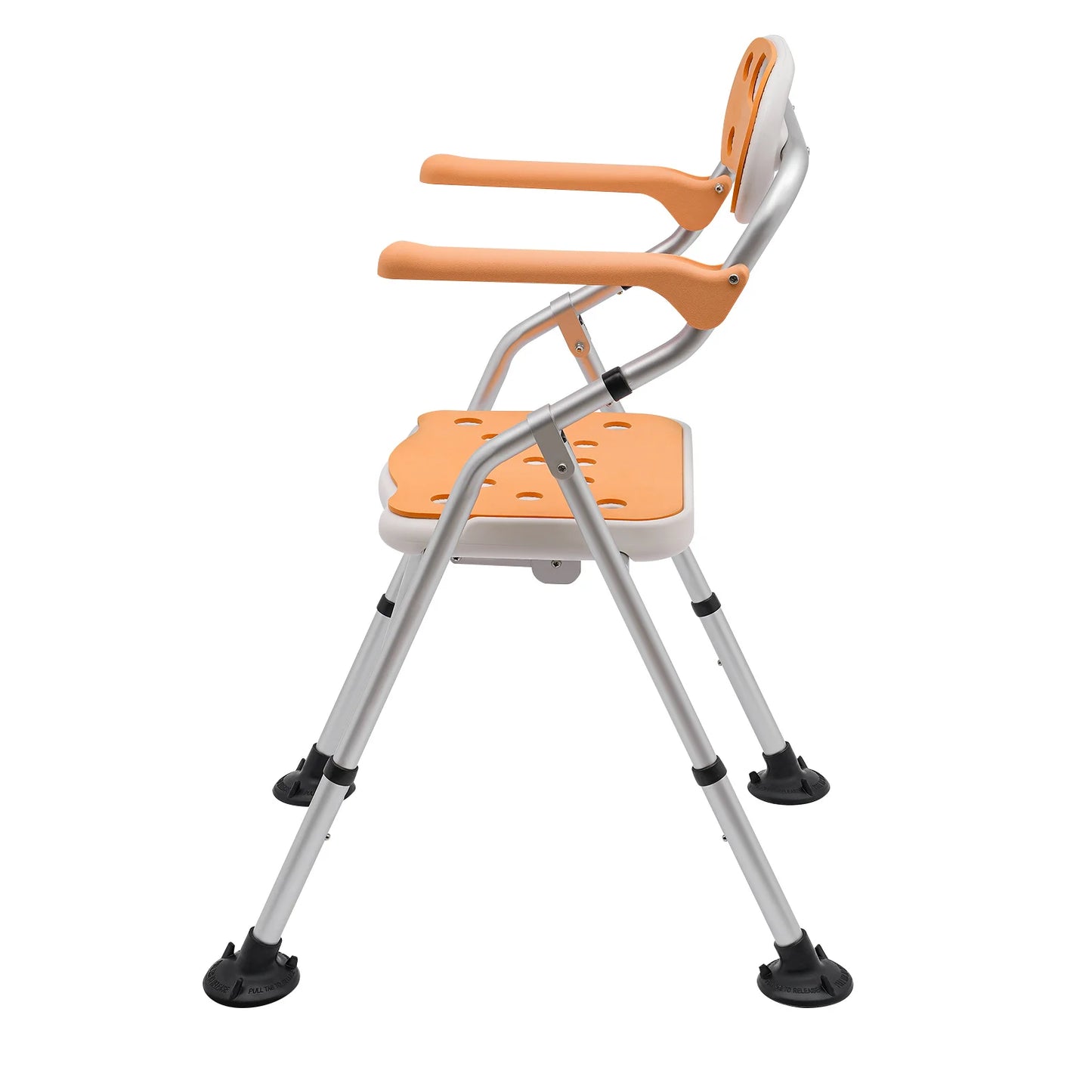 Bymaocar Folding Shower Chair With Adjustable Height Non Slip Feet