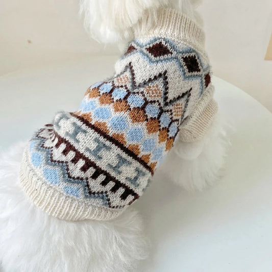 NONECN Bohemia Knit Pet Sweater Two Legged Cats Dogs
