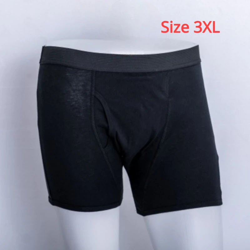 LEEDAMOO Mens Incontinence Underwear Postoperative Cotton Briefs