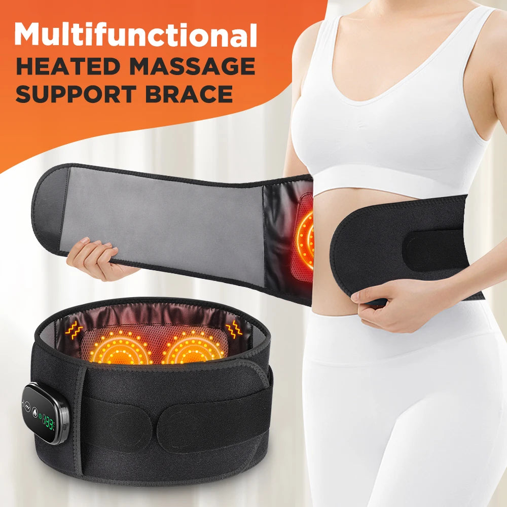 Hailicare Heating Vibration Massager Belt for Waist and Lower Back