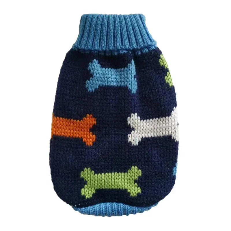 MOONBIFFYCN Warm Knitted Dog Sweater Cozy Winter Gear