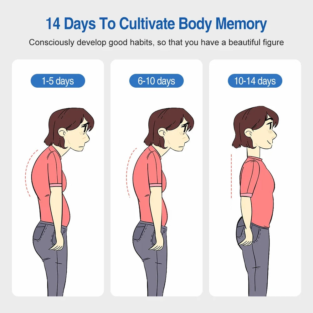 Smart LCD Posture Corrector Belt With Adjustable Straps