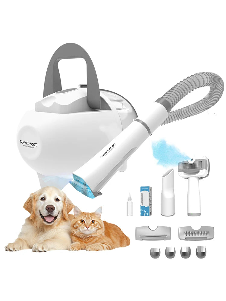 5 In 1 Pet Grooming Vacuum Brush 13000Pa Suction Home