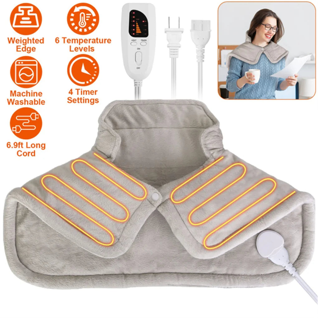 Electronic Heating Pad For Neck And Shoulders With 6 Modes