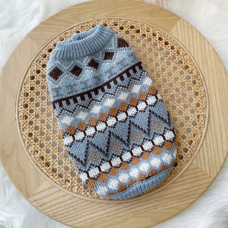 NONECN Bohemia Knit Pet Sweater Two Legged Cats Dogs