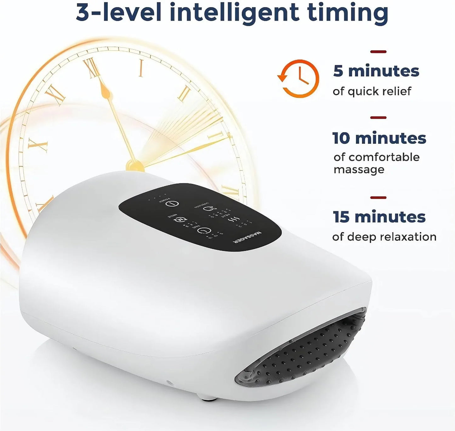 Wireless Hand Massager Air Compression With Hot Therapy