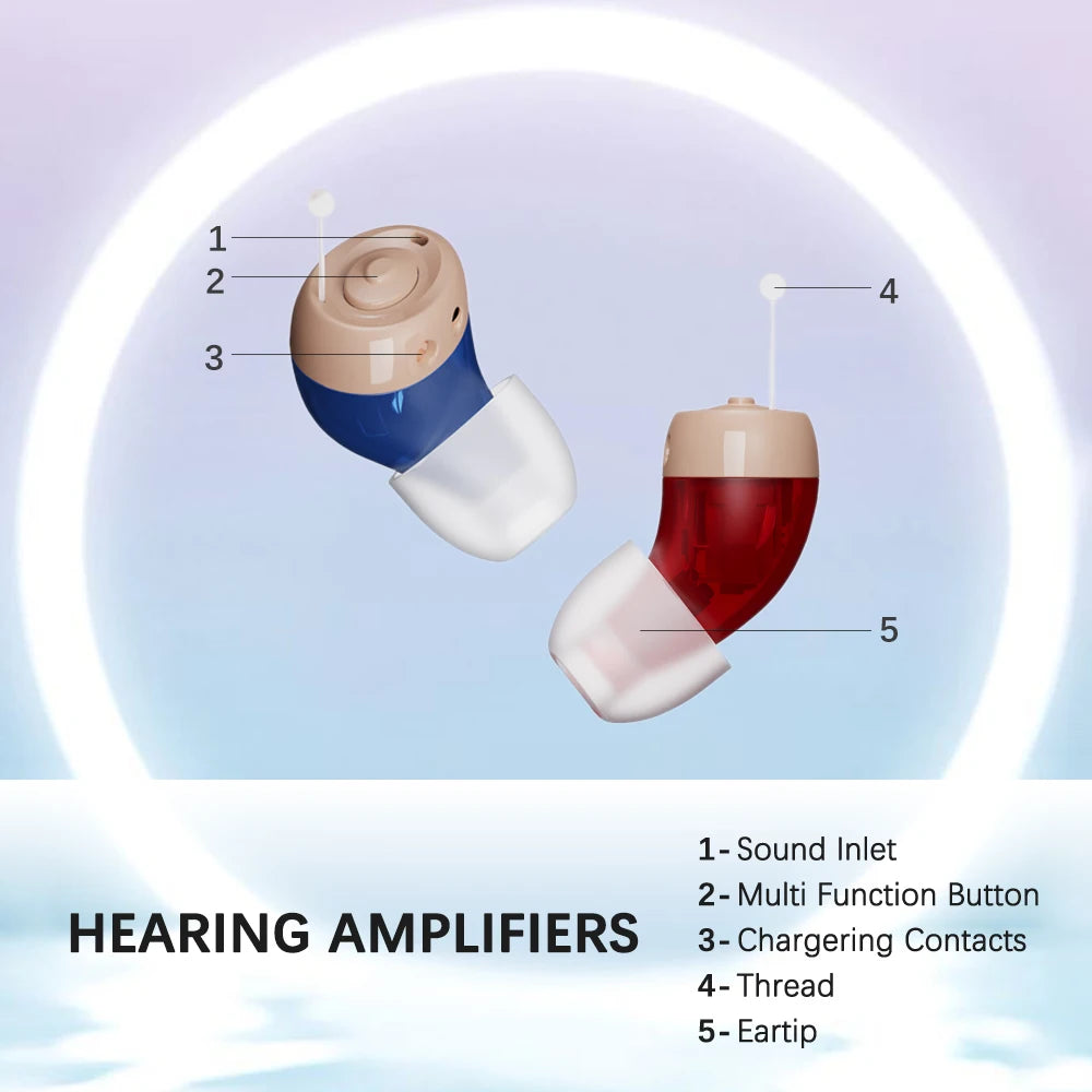 Jinghao JH-A49 Mini Rechargeable In Ear Hearing Aids
