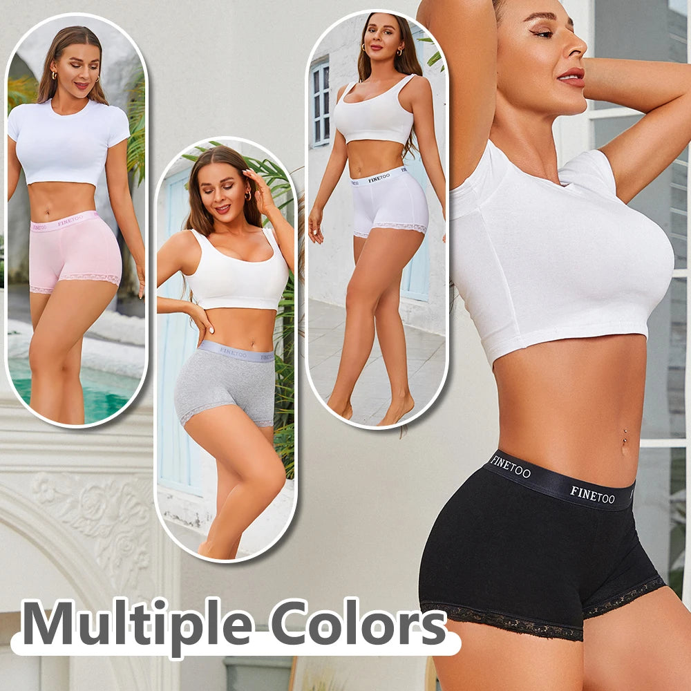 All Of Me Womens Cotton Panties 3 Pack Seamless Underwear