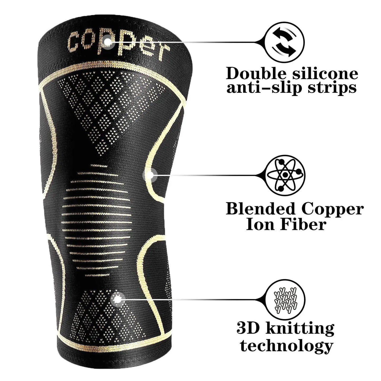 Craft of Weaving Copper Knee Pads for Joint Support Pain
