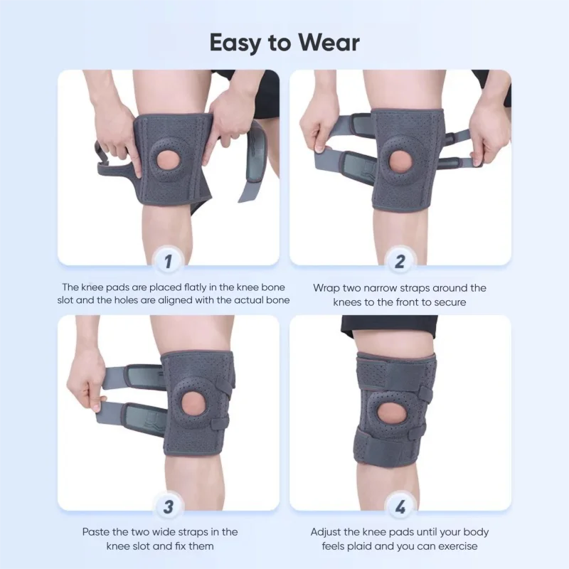 Knee Straps Patella Medial Support With Silicone Compression Brace